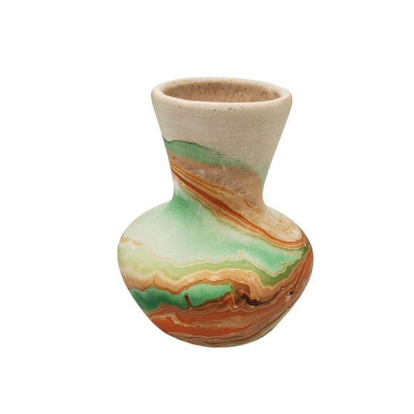 vintage nemadji native clay pottery small vase - Picture 1 of 5